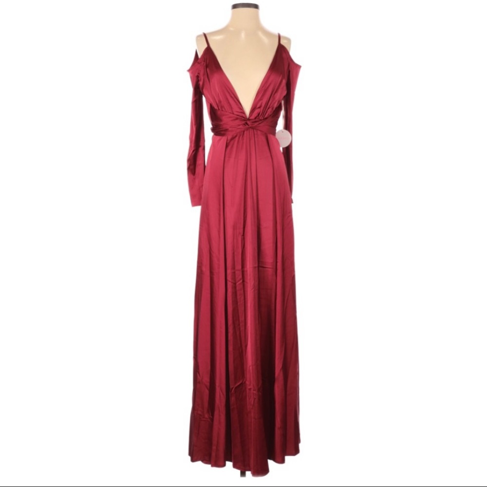 Luxxel Burgundy Maxi Dress